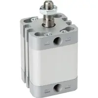 AirTec ISO 21287 Compacte Dubbelwerkende Cilinder 100-25mm - Magnetisch - Mannelijke Stang