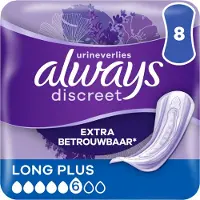 Always Discreet Incontinentie Verband Long Plus 8 stuks