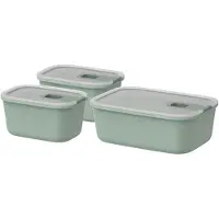 Mepal EasyClip set vershouddozen (2x450 ml + 1000 ml) - Nordic sage - mealprep bakje