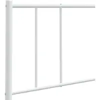 vidaXL Vervangend hoofdbord metaal wit 160 cm