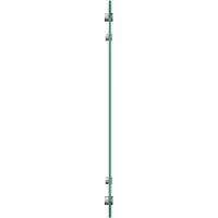 vidaXL Keukenachterwand 2 st Lichtgrijs 110 x 50 cm gehard glas