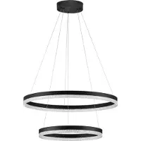 Lyora Hanglamp Adria zwart Ø 60cm double