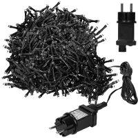 ECD-Germany Treecluster Kerstboomverlichting -3000LED Warm Wit - 3900 cm -Timer -8 Lichtstanden -Binnen Buiten