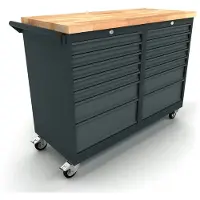 Kippers Rijssen Verrijdbare werkbank 2x 5 laden kast