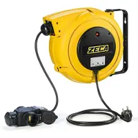 ZECA ZEEL4315/GS 3 Kabelhaspel Met PVC Kabel 3 Stroomgeleiders - H05VVF - 3x1,5mm² - 14+1m