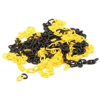 Perel Geel/zwarte ketting - 10m