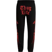 Thug Life Sportbroek 'Ink' rood / zwart