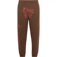 Thug Life Sportbroek 'Ink' bruin / rood