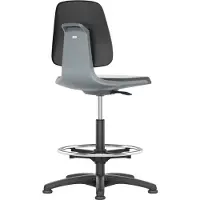 BIMOS Werkdraaistoel | vloerglijders + voetring | zittingschaal antraciet integraalschuim | zwart 520-770 mm | 1 stuk - 9121-2000-3285 9121-2000-3285