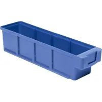 LA-KA-PE Stellingbak | L300xB93xH83mm | blauw polypropyleen | 16 stuks - VKB 300/93 BLAU VKB 300/93 BLAU