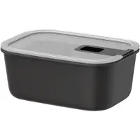 Mepal Vershouddoos EasyClip - 700 ml - Vershoudbakjes met schuifsluiting - Geschikt voor magnetron. stoomoven. koelkast en vriezer - Nordic black
