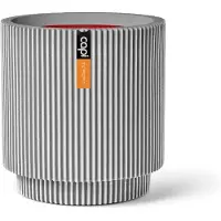 Capi Europe Vaas cylinder groove nl 36x38cm ivoor