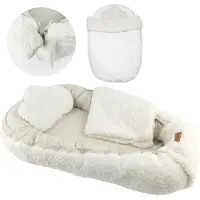 Gatson Babynestje - Verstelbaar - Dubbelzijdig Teddy Fleece &