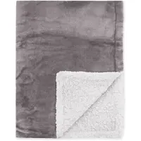 Byrklund Bedsprei Snowy Hug - Antraciet 150 x 200 cm
