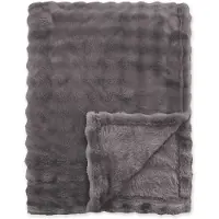 Byrklund Bedsprei Ribbed Comfort - Antraciet 150 x 200 cm