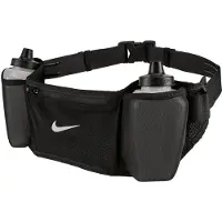 Nike Flex Stride Double Bottle Belt - heuptas 710ml - zwart