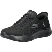 SKECHERS Dames Go Walk Flex Hands Free Slip-Ins - Grand Entry Sneakers, Zwart, 8.5 US
