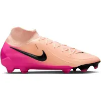 Nike Phantom Luna II Pro Gras Voetbalschoenen (FG) Zalmroze Felroze Zwart