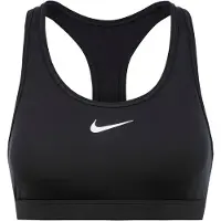 Nike Sport bh 'SWOOSH' zwart / wit