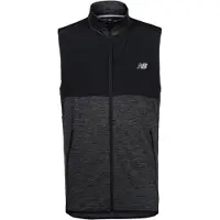 New Balance Bodywarmer 'Heat Grid' zwart / zwart gemêleerd / wit