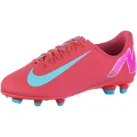 Nike Mercurial Vapor 16 Club Gras / Kunstgras Voetbalschoenen (MG) Kids Rood Turquoise Roze