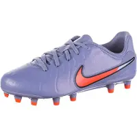 Nike Tiempo Legend 10 Academy Gras / Kunstgras Voetbalschoenen (MG) Kids Lichtblauw Felrood Zwart