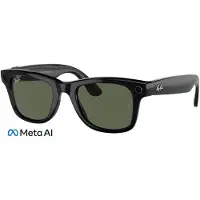 Ray Ban Meta Wayfarer Gen1 AI-bril - Glanzend zwart/G15-groen