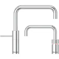 Quooker COMBI+ Nordic Square Twintaps CHROOM inbouw kokend water kraan chroom zuinig energieklasse A | .