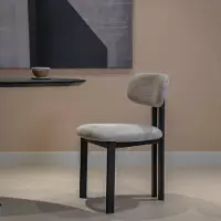 Giga Meubel Eetkamerstoel Noor Beige/Zwart