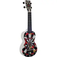 Mahalo Soprano ukelele - MA1 - Art Series - Darts motief - Met draagtas