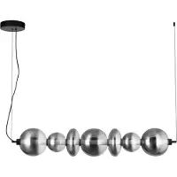 Nova Luce Hanglamp Bally smoke glas horizontaal