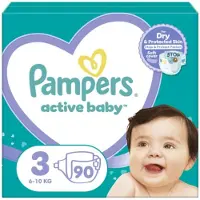 Pampers Active Baby Luiers Maat 3 (6-10kg) 90 Stuks