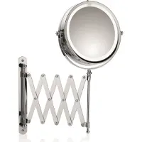 kela Make-up Spiegel Valeria met LED verlichting Silver Shining Wandmodel