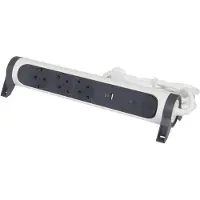 Legrand monteerbare en draaibare USB A+C stekkerdoos 3-Weg 1,5m (Europese Stekkerdoos) - 694508 [5 stuks]