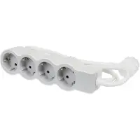Legrand Stekkerdoos 4x2P+A 5m Snoer - Wit Grijs (Europese Stekkerdoos) - 694569 [10 stuks]