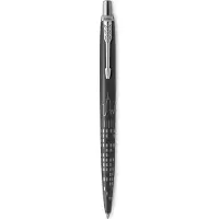 Parker Jotter balpen | Speciale editie | NYC Zwart met chroomafwerking | Blauwe inkt | Geschenkverpakking