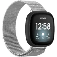 IMoshion Milanees magnetisch bandje voor de Fitbit Versa 4/ 3 / Sense (2) - Zilver