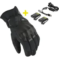 Macna Era 2.0 RTX Kit waterdichte, verwarmbare winter-motorhandschoenen + 7,4V / 2,2A batterijen en oplader Maat