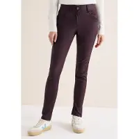 Cecil Dames Broek in lederlook - Rood - 26
