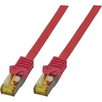 EFB Elektronik MK7001.1,5R RJ45 Patchkabel S/FTP Cat.6A LSZH Cat.7 Rohk. 1,5m rot