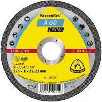 Klingspor Snijschijf MP EXTRA A 60 EX D. 125 x 1 x 22,23 mm - Metaal / RVS - 262937 -
