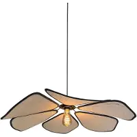Steinhauer LumaFlora hanglamp in linnen 80 cm 4368CR