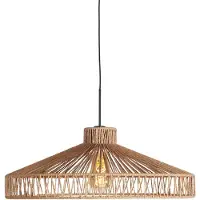 Steinhauer Sparkled Light 4482ZW hanglamp met Twine touwkap Ø50
