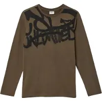 s.Oliver Shirt chocoladebruin / zwart