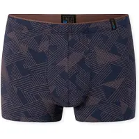 Schiesser Boxershorts 'Long Life Soft' donkerblauw / brons