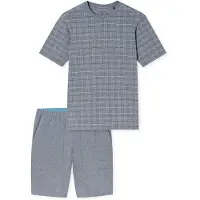 Schiesser Pyjama kort smoky blue