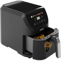 Princess Airfryer XL 182240 - Heteluchtfriteuse - BPA vrij - 5.5 liter - Kijkvenster - Touchscreen - 8 Programma's - Slank Ontwerp - 1500W - Inclusief Grillrek - Zwart - venster