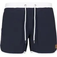 Urban Classics Zwemshorts navy / wit
