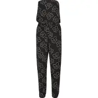 Urban Classics Jumpsuit zwart / wit