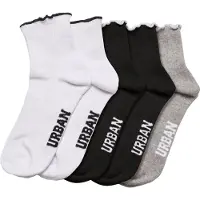 Urban Classics Girly Small Edge Half Socks 4 Pairs Veelkleurig EU 39-42 Vrouw